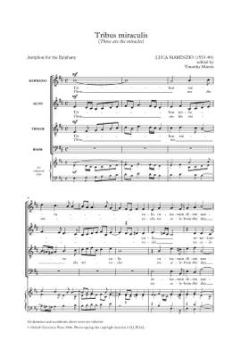 Marenzio, Luca: Tribus miraculis