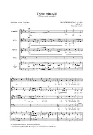 Marenzio, Luca: Tribus miraculis