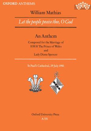 Mathias, William: Let the people praise thee, O God
