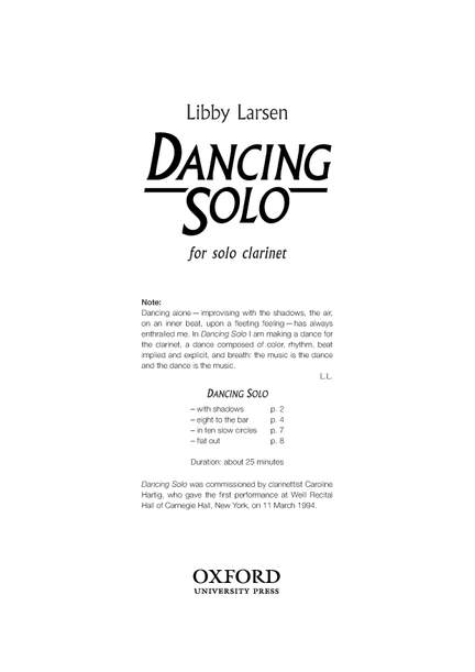 Larsen, Libby: Dancing Solo