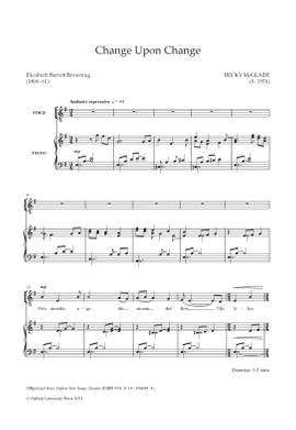 McGlade, Becky: Change Upon Change