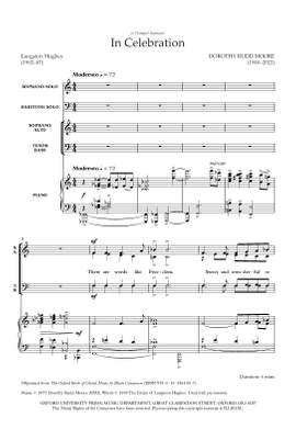 Moore, Dorothy Rudd: In Celebration