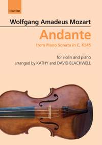 Mozart, Wolfgang Amadeus/Blackwell, Kathy and Blackwell, David: Andante: from Piano Sonata in C, K545