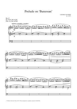 McPhee, George: Prelude on 'Bunessan'
