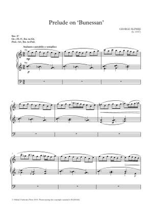 McPhee, George: Prelude on 'Bunessan'