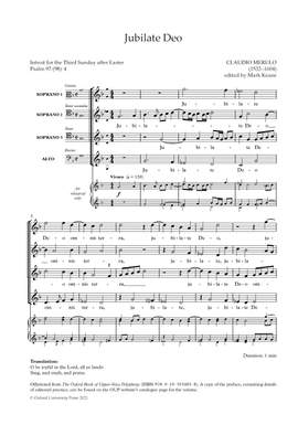 Merulo, Claudio and Keane, Mark: Jubilate Deo