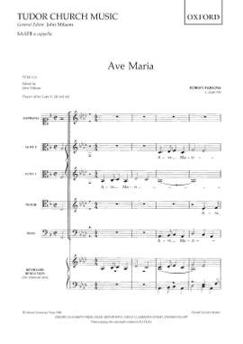 Parsons, Robert/Milsom, John: Ave Maria