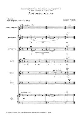 Phibbs, Joseph: Ave verum corpus
