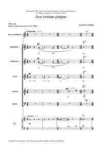 Phibbs, Joseph: Ave verum corpus