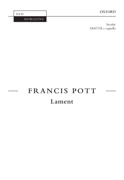 Pott, Francis: Lament