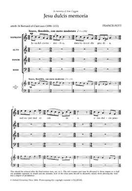 Pott, Francis: Jesu dulcis memoria