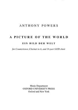 Powers, Anthony: A Picture of the World (Ein Bild der Welt)