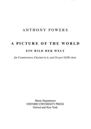 Powers, Anthony: A Picture of the World (Ein Bild der Welt)