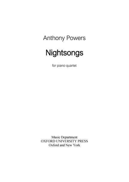 Powers, Anthony: Nightsongs