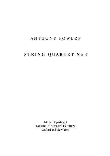 Powers, Anthony: String Quartet No. 4
