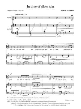 Quartel, Sarah: In time of silver rain