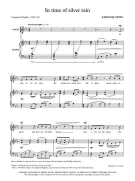 Quartel, Sarah: In time of silver rain