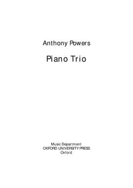 Powers, Anthony: Piano Trio