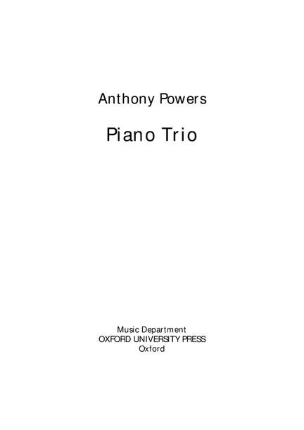 Powers, Anthony: Piano Trio