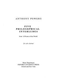 Powers, Anthony: Five Philosophical Interludes