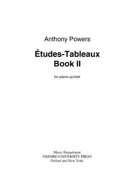 Powers, Anthony: Études-tableaux Book II