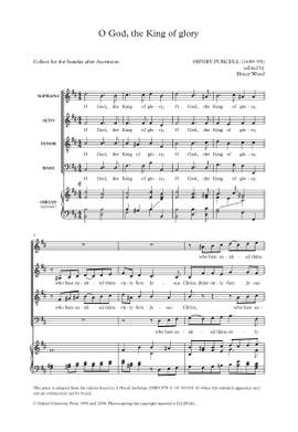 Purcell, Henry and Wood, Bruce: O God, the King of glory