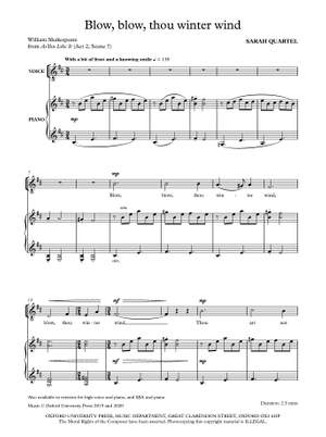 Quartel, Sarah: Blow, blow, thou winter wind