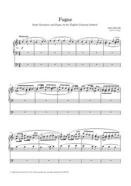 Reger, Max: Fugue on the 'English National Anthem'