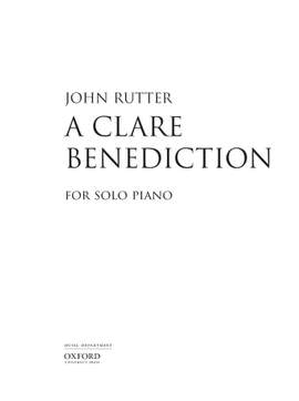 Rutter, John: A Clare Benediction