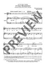 Rutter, John: A Clare Benediction Product Image