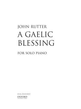 Rutter, John: A Gaelic Blessing