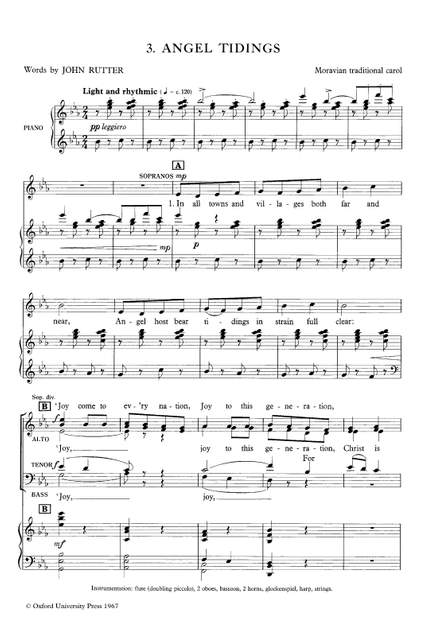 Rutter, John: Angel tidings