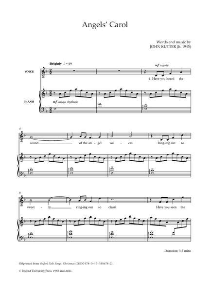 Rutter, John: Angels' Carol