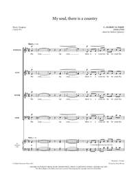 Quinney, Robert and H. Parry, C. Hubert: My soul, there is a country