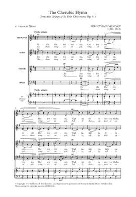 Rachmaninov, Sergei: The Cherubic Hymn