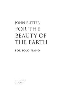 Rutter, John: For the beauty of the earth