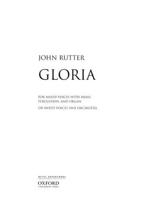 Rutter, John: Gloria