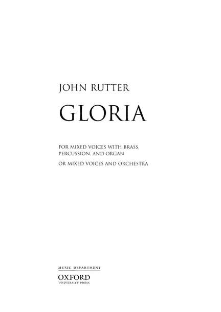 Rutter, John: Gloria