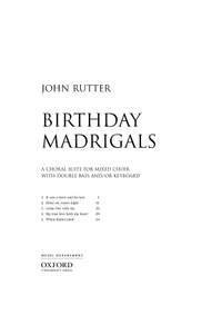 Rutter, John: Birthday Madrigals