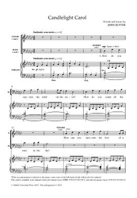Rutter, John: Candlelight Carol