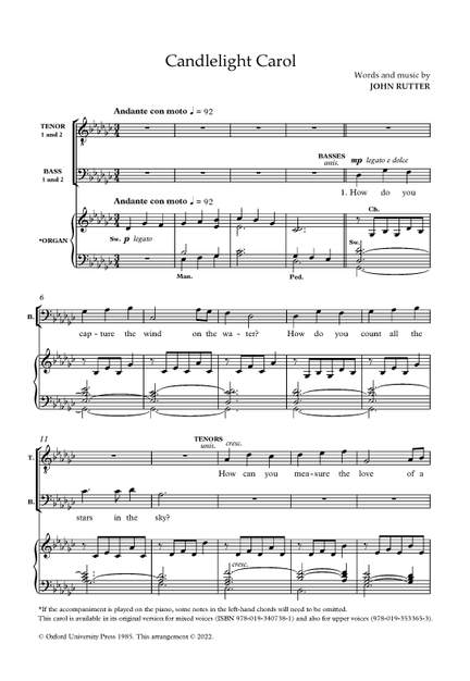 Rutter, John: Candlelight Carol