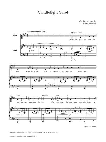Rutter, John: Candlelight Carol
