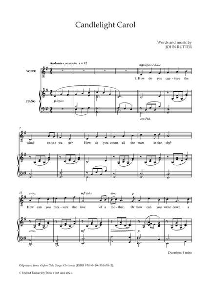 Rutter, John: Candlelight Carol