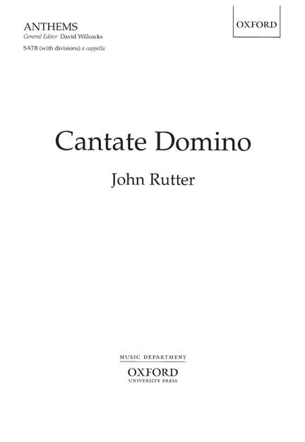 Rutter, John: Cantate Domino