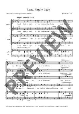 Rutter, John: Lead, kindly Light