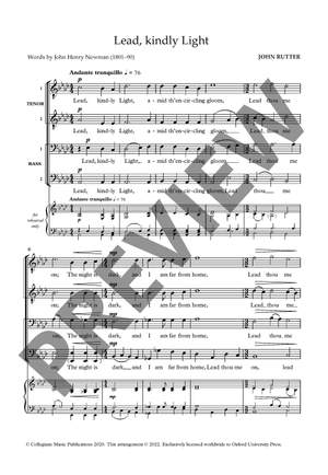 Rutter, John: Lead, kindly Light