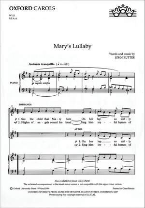 Rutter, John: Mary's Lullaby