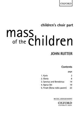 Rutter, John: Mass of the Children
