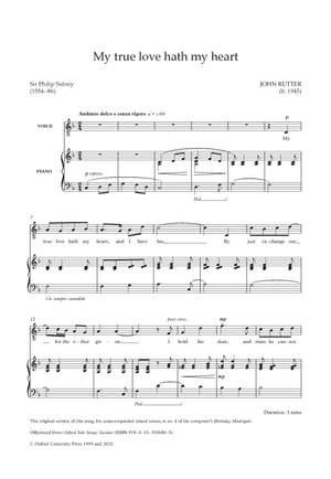 Rutter, John: My true love hath my heart