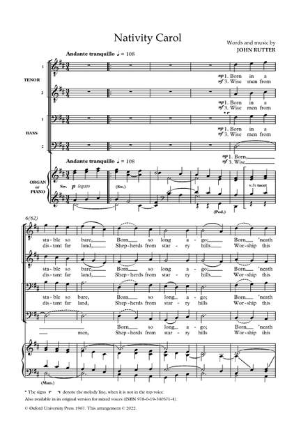 Rutter, John: Nativity Carol